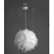 thumbnail image 4 of 2025 New White Feather Ceiling Lampshade Pendant Non-electric Shade Shade Reducing Ring Pendan Lamp - 30cm, 4 of 4