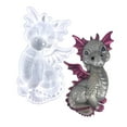 thumbnail image 3 of Cute Flying Dragon Shaped Epoxy Resin Mold Nonstick Scented Candle Silicone Mold DIY Plasters Crafts Table Ornament Tool, 3 of 10