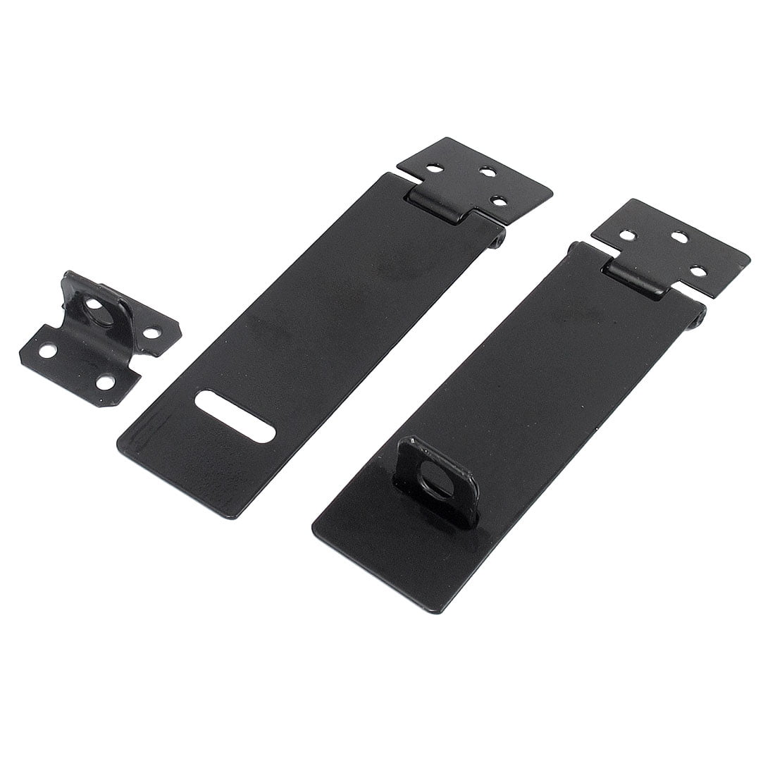 Door Metal Gate Latching Padlock Latch Hasp Staple 2pcs