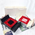 thumbnail image 3 of Gift Box Exquisite Workmanship East to Use Cardboard Artificial Rose Flower Jewelry Holder Valentine‘s Day Accessories, 3 of 8