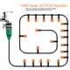 thumbnail image 4 of Kit de sistema de microirrigación para invernadero de césped y jardín, aspersor con boquilla para manguera de riego para plantas (15m), 4 of 8