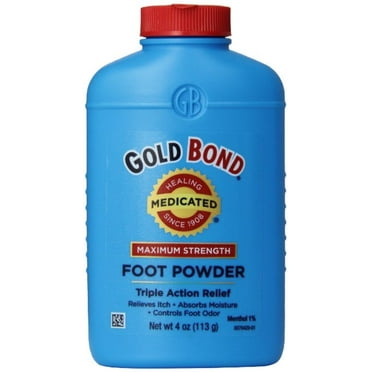 Gold Bond Foot Powder Medicated Maximum Strength 4 oz (Pack of 6)