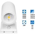 thumbnail image 3 of NICOR Outdoor OWCR4D1022MV50WH Dorado 22W Round LED Wall Mount, 5000K, White Outdoor Cylinder Light, 4, 3 of 7
