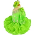 thumbnail image 4 of Jenniferwu Infant Toddler Baby Newborn Little Girl's Pageant Party Birthday Dress G115 Green 18-24M, 4 of 6
