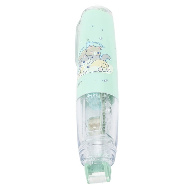 Rouleau de Ruban Adhésif Permanent Rétractable Double Face de 6 mm de Large, Conception Pratique à Boutons-Poussoirs, Rechargeable, Durable, Pointe Rotative à 360°, Style Moderne, avec Recharges pour Album de Scrapbooking