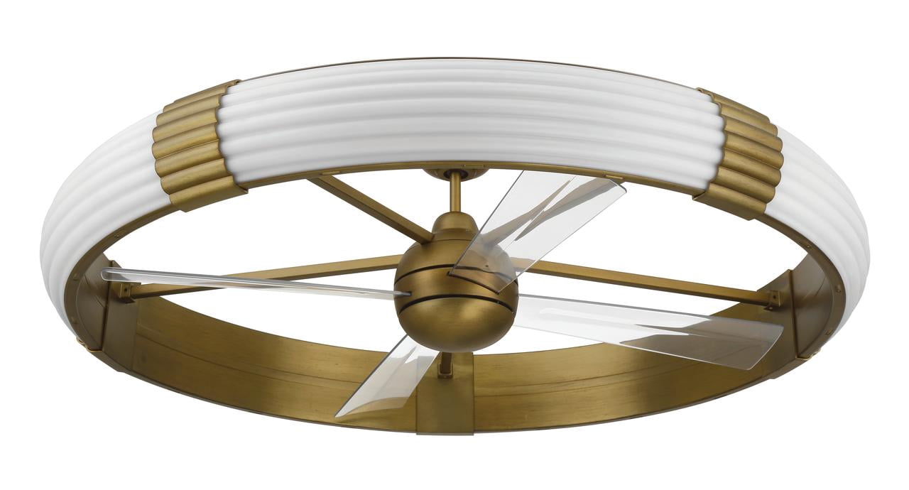 Cipriani 48 in. Modern Bronze Ceiling Fan w/ Integrated LED & Remote Control/Wi-Fi Included