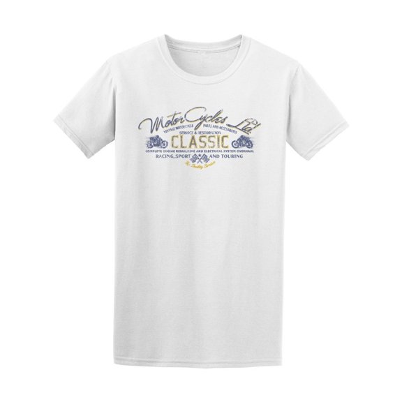 Classic Motorcycles Tee Men's -Image by Shutterstock