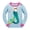 Mermaid-1, variant on Toddler Girls Mermaid Pajama Set, 2-Piece Long Sleeve Crewneck Sleepwear Top and Matching Pants, Purple 3T