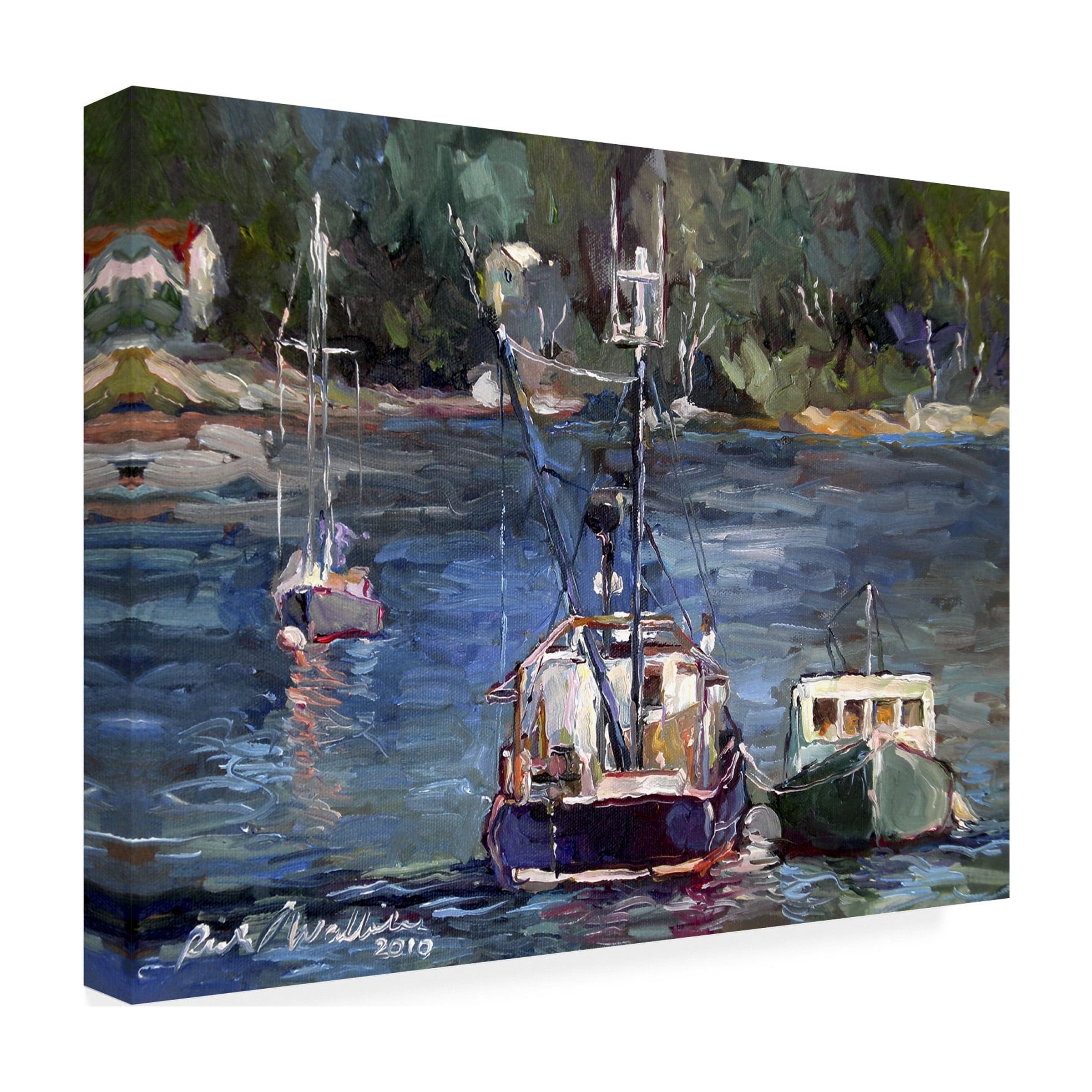 Richard Wallich 'Waiting to Ride' Canvas Art