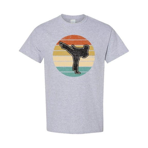 Inktastic Karate Martial Arts Retro Sunset T-Shirt