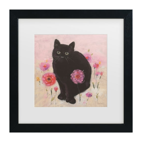 Lisa Audit 'Nina the Cat 02' Matted Framed Art