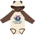 thumbnail image 3 of Inktastic Grammy and Papa Love Me Boys Long Sleeve Baby Bodysuit, 3 of 5