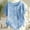Sky Blue, variant on HOMBOM Shirts for Women Summer Tunic Tops Crewneck Boho Floral Casual Cotton Linen Womens T Shirts Short Sleeve