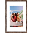 thumbnail image 1 of Vittanly 11x17 Picture Frame, Engineered Wood with Shatter Resistant Plexiglass, Display Pictures 8x12 with Mat or 11x17 without Mat, Photo Frame for Wall Mounting, Rustic Brown, 1 Pack, 1 of 6