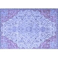 thumbnail image 1 of Ahgly Company Machine Washable Indoor Rectangle Persian Blue Traditional Area Rugs, 5' x 8', 1 of 4