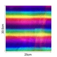 thumbnail image 1 of 25cmx30.5cm Rainbow Film Holographic Self-Adhesive Decorative Iridescent Lettering Film for DIY Craft, 1 of 8