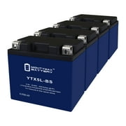 YTX5L-BS Lithium Replacement Battery Compatible with Adventure Power Power Sport - 4 Pack