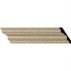 4"H x 2 7/8"P x 5"F x 94 1/2"L Bedford Carved Wood Crown Moulding, Alder
