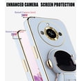 thumbnail image 4 of Compatible with Realme 11 Pro Plus Case for Women Men, Ultra Soft Realme 11 Pro Plus Phone Case with Stand Silicone TPU Plating Cute Astronaut Pattern Cases Cover (Blue), 4 of 13