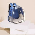 thumbnail image 3 of Transportín de viaje para mascotas Yuyangstore Mochila cápsula 3 respiraderos extraíbles Mat Azul, 3 of 8