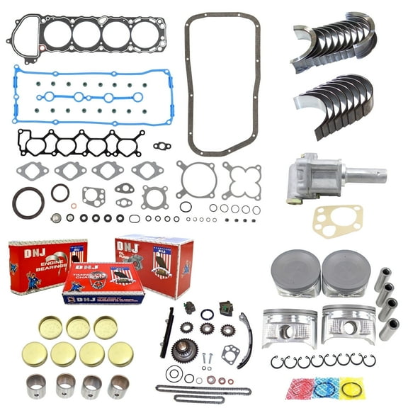 DNJ EK626M Master Engine Rebuild Kit Fits Cars & Trucks 1998-2004 Nissan Frontier Xterra 2.4L DOHC L4 16V 2389cc KA24DE