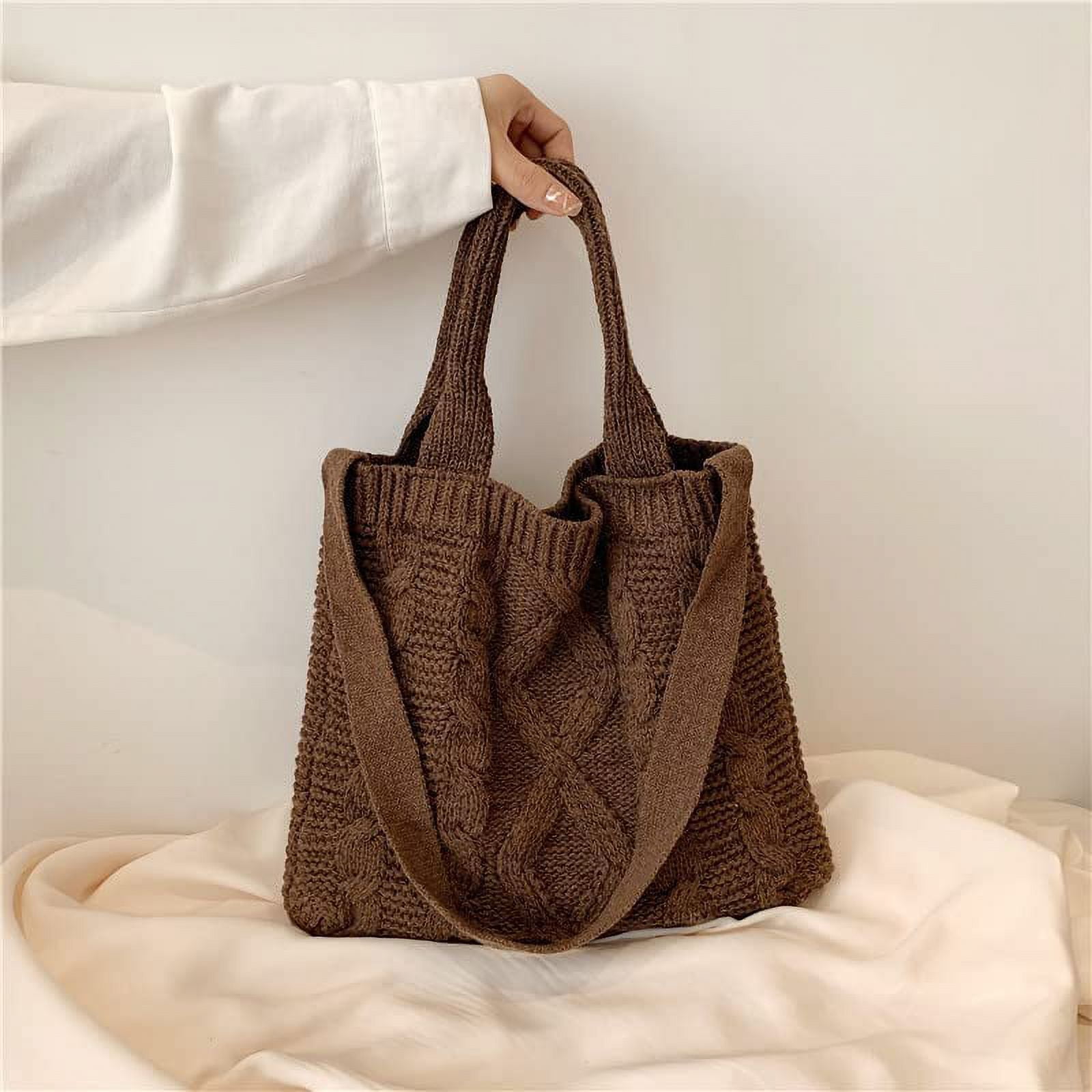 Kukuzhu Bag Tote Bag Aesthetic Accessories Crossbody Bag Crochet Tote Bag School Tote Bag