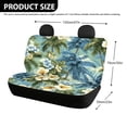 thumbnail image 4 of Chririnla Tropical Hibiscus Palm Pattern Protects Against Dirt Rear Bench Seat Covers for Interior Car Interior, Elastic Rear Seat Covers Non-Slip Car Rear Seat Covers, 4 of 7