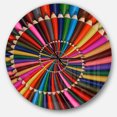 thumbnail image 1 of Designart 'Orienta Chocolate Mandala' Modern wall clock, 1 of 6