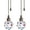 Colorful Dot, variant on 2Pcs Crystal Ceiling Fan Pull Chain, Ceiling Fan Pull Chain Extender, Pull Chains for Ceiling Fans and Lights, Light Pull Chain with 21 Inches 3mm Diameter Ball Beaded Chain