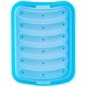 thumbnail image 1 of Grid Non-Stick Silicone Sausage Mold Hot Dog Mold for Oven Microwave (Blue), 1 of 3