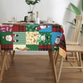 thumbnail image 2 of Christmas Tablecloth 54x72Inch, Christmas Table Clothes for Rectangle Tables, Snowman Christmas Tablecloth, Winter Holiday Tablecloth for Christmas Decoration, Party and Family Gathering, 2 of 5