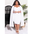 thumbnail image 2 of AURA Women Plus Size Long Sleeve Irregular Dress High Waist Fall Winter Casual Elegant Dress, 2 of 6
