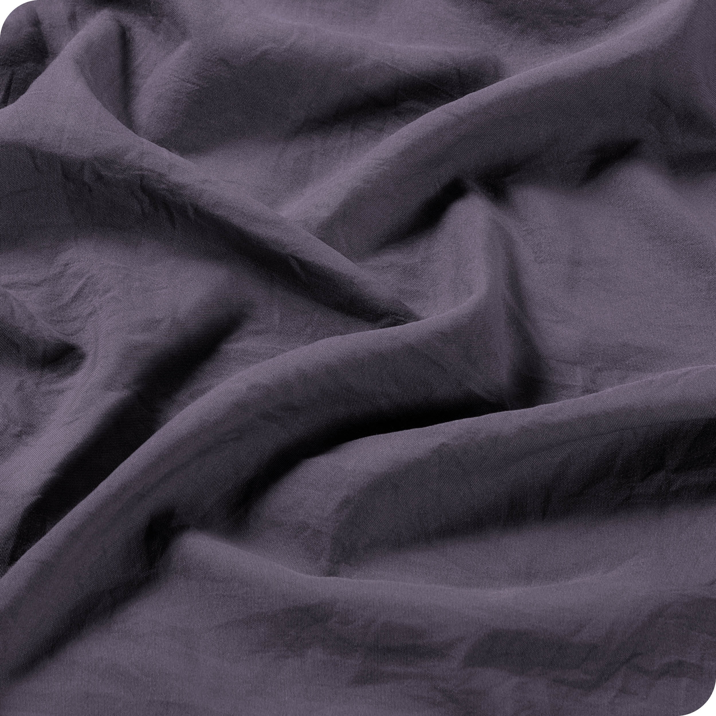 Bare Home Sandwash Microfiber Duvet Cover & Sham Set, Queen, Dusty Purple, 3-Pieces