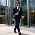thumbnail image 3 of Cloudstyle Men's Slim Fit One Button Suit Blazer Jacket Casual Party Sport Coat, 3 of 13