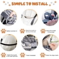 thumbnail image 5 of LinkRomat Washable Dog Car Seat with Storage Pockets, Clip-on Leash & Comfortable Cushion,Portable Travel Pet Car Seat for Dogs Under 25lbs, Black, 5 of 8