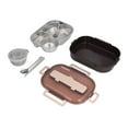 thumbnail image 2 of BuyWeek Boîte à Bento, Boîte à Lunch Isotherme en Acier Inoxydable Boîtes à Bento à 4 Compartiments pour Enfants Étudiants(Le noir), 2 of 8