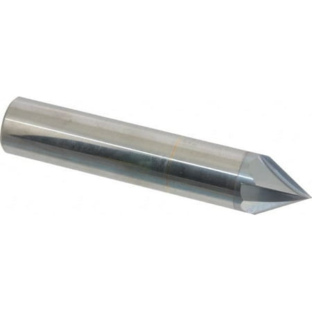 

Accupro 3/4 Cutter Head Diam 3/4 Shank Diam 4 Flute Single End Solid Carbide Chamfer Mill TiCN Finish 60° Included Angle A 4 OAL