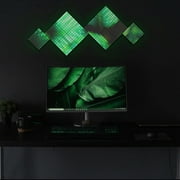 Twinkly Squares LED Wall Panels, 64 RGB Pixels, App-Controlled, 1 Master + 5 Extension Tiles