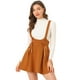 thumbnail image 1 of INSPIRE CHIC Faldas Con Tirantes De Cintura Alta Para Mujer Con Cordones Y Minifalda Con Tirantes marrón XS, 1 of 6