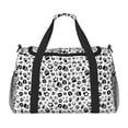 thumbnail image 1 of Disketp Black Footprints Bolsa de Viaje Tipo Duffle, Bolso de Mano para Fin de Semana para Mujer, Bolsa de Gimnasio Ligera para Hombre, Esencial para Viajes, 1 of 7