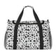 thumbnail image 1 of Disketp Black Footprints Bolsa de Viaje Tipo Duffle, Bolso de Mano para Fin de Semana para Mujer, Bolsa de Gimnasio Ligera para Hombre, Esencial para Viajes, 1 of 7