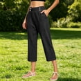 thumbnail image 5 of Only Moment Joggers for Women High Waisted Stretch Ankle Pants for Women Business Casual Travel Athletic Work Black,L, 5 of 9