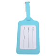 thumbnail image 2 of Leather Suitcase Tags for Luggage – PU Leather 1-Piece with Adjustable Strap, ID Card Window, Anti-Loss for Travel & Cruise, 2 of 5