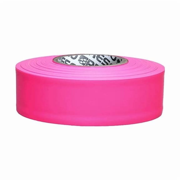Manufacturer Varies Flagging Tape, Pink, 300 ft L, 1 3/16 in TFP-200