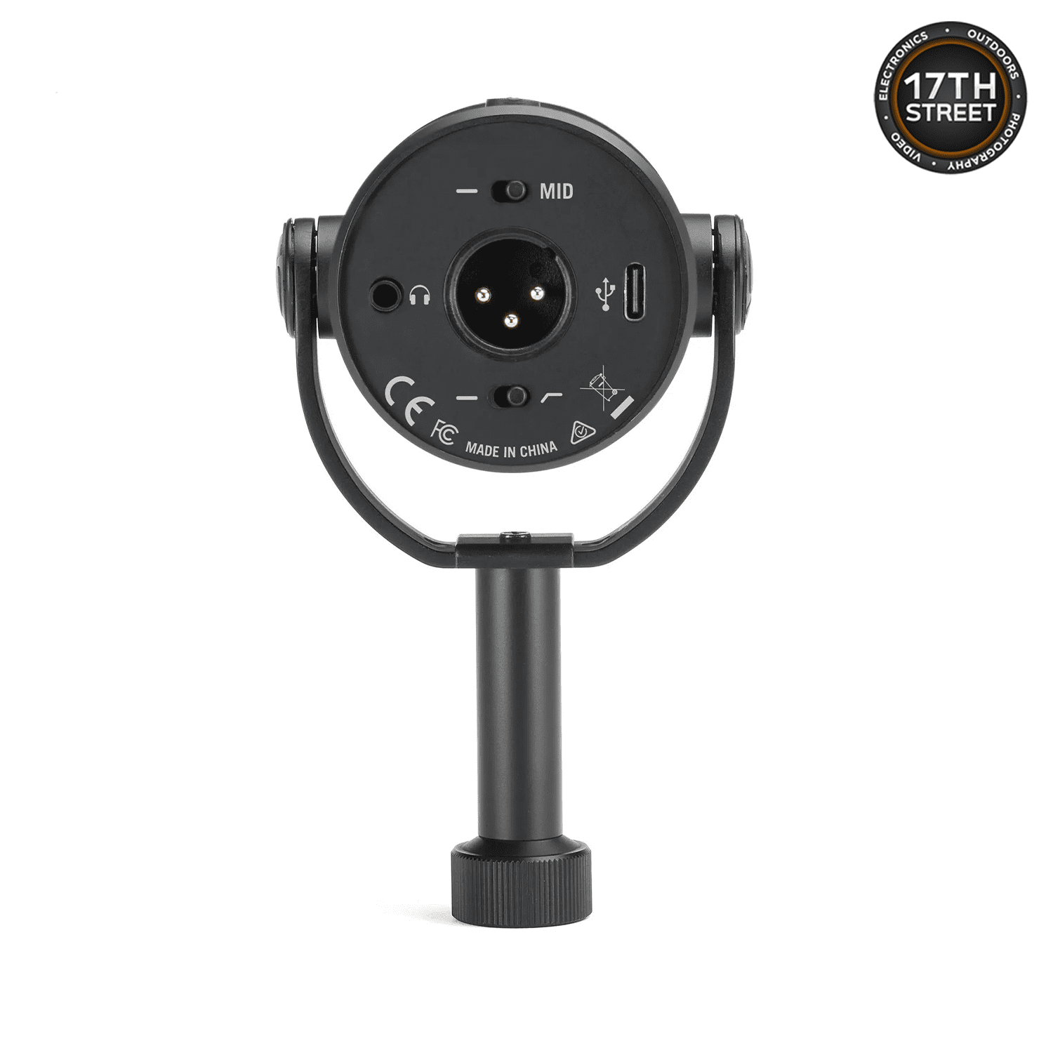 SAMSON Q9U XLR/USB Dynamic Broadcast Microphone with Accessories - PS04 Gooseneck Microphone Pop Filter, SR350 Over-Ear Stereo Headphone, Boom Arm Microphone Mic Stand, and Cleaning Cloth - Bundle