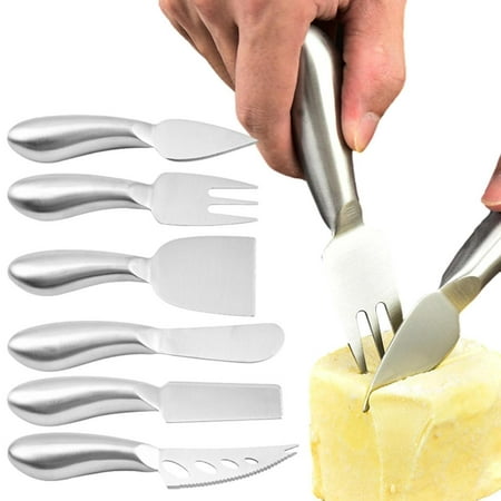 

Cheese Knives Set|6pcs Mini Cookie Cutters|Stainless Steel Mini Cheese Knives Set For Charcuterie Board Exquisite Cheese Knives Cheese Cutter Cheese Fork