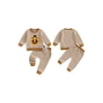 thumbnail image 2 of Miaouyo Toddler Baby Boys Thanksgiving Fall Clothes Set Turkey Pattern Long Sleeve Pullover Bow Pants 2 Pcs Outfits, 2 of 10