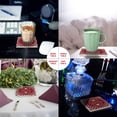 thumbnail image 2 of FMSHPON Have a Merry Christmas Mandala Pattern Set of 8 Coaster for Drinks, Absorbent Ceramic Stone Coasters Cup Mat with Cork Base for Home Kitchen Room Coffee Table Bar Decor, 2 of 4