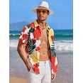 thumbnail image 3 of COOFANDY Tropical Shirts for Men Hawaiian Shirts Short Sleeve Button Down Summer Shirts Aloha Dress Shirts, 3 of 6