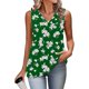 thumbnail image 4 of Mujeres sin mangas Tops verano no posicionado impreso rayas V-cuello capa base blusa casual, Mujeres V-cuello de verano Tops, 4 of 6